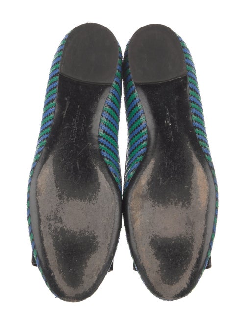 Salvatore Ferragamo Vara Bow Accent Patent Leather Ballet Flats