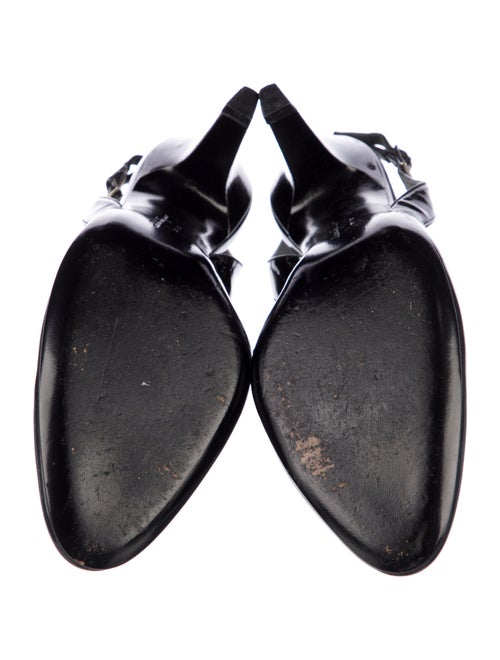 Salvatore Ferragamo Patent Leather Slingback Pumps