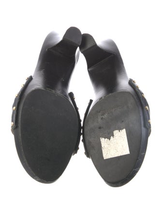 Salvatore Ferragamo Suede Printed Slides