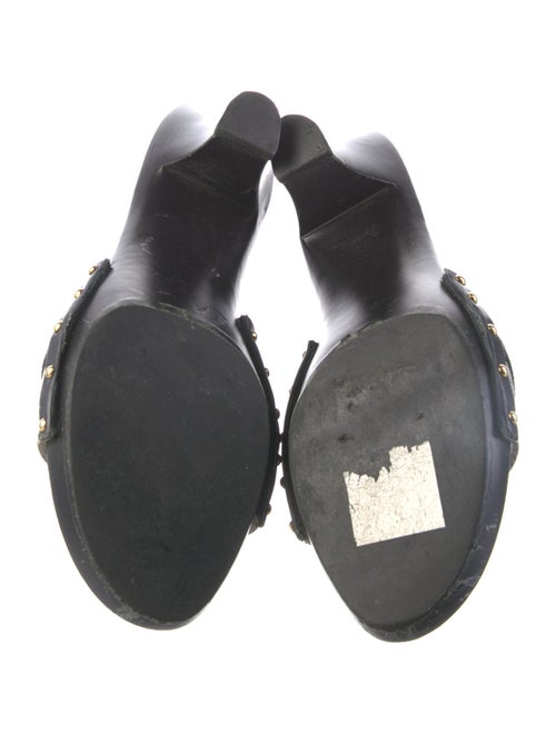 Salvatore Ferragamo Suede Printed Slides