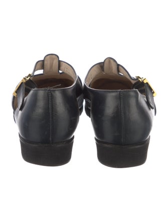 Salvatore Ferragamo Leather D'Orsay Flats