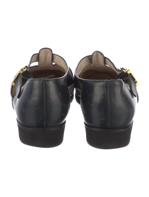 Salvatore Ferragamo Leather D'Orsay Flats