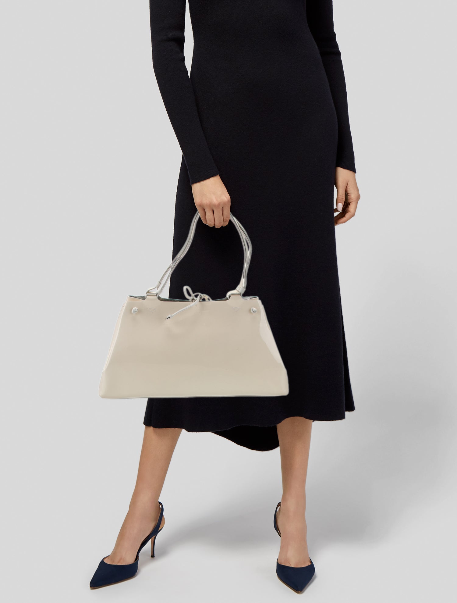 Salvatore Ferragamo Patent Leather Shoulder Bag
