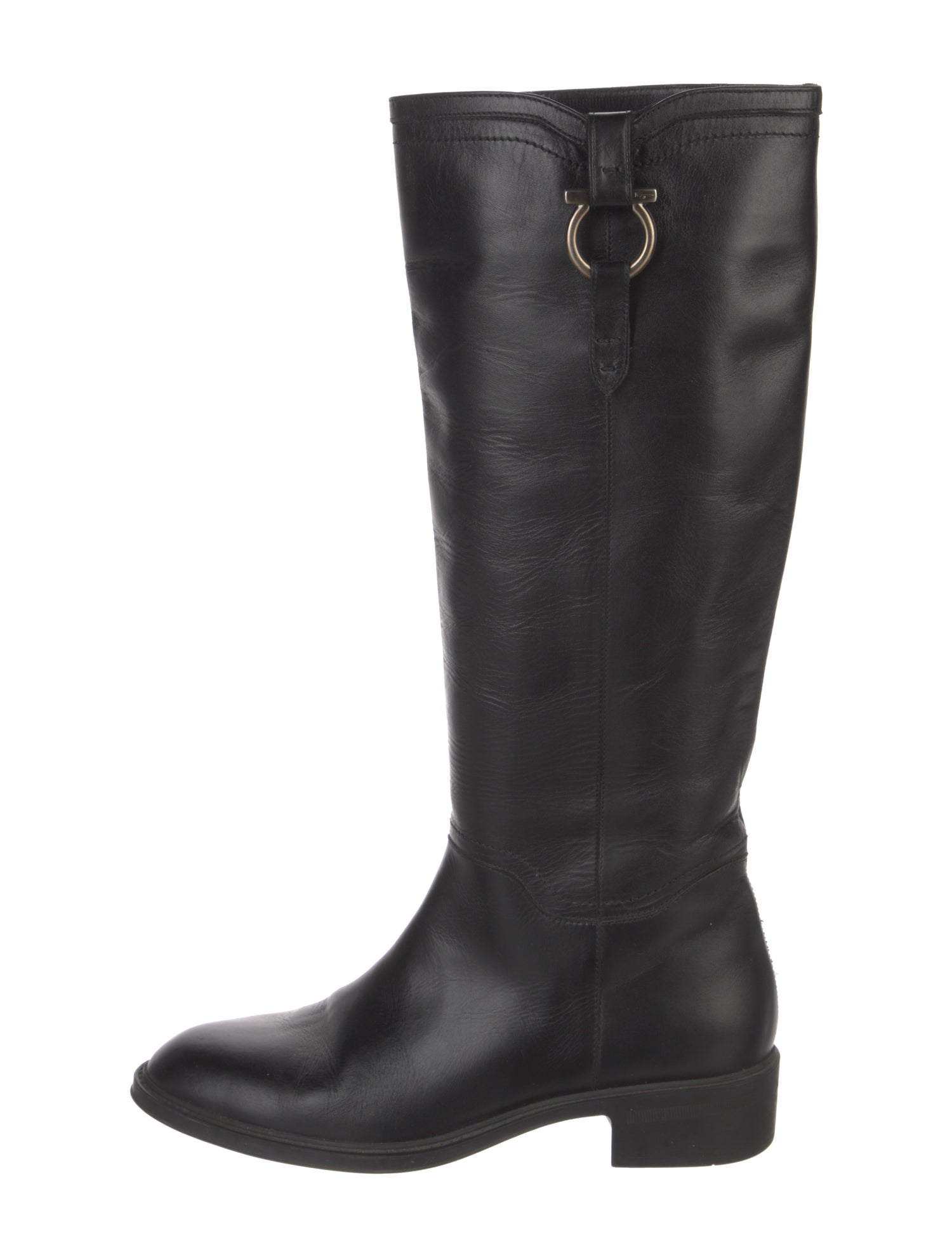 Salvatore Ferragamo Leather Riding Boots