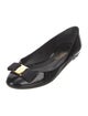 Salvatore Ferragamo Vara Bow Accent Patent Leather Flats