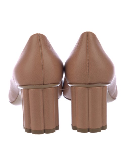 Salvatore Ferragamo Leather Bow Accents Pumps