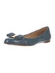 Salvatore Ferragamo Vara Bow Accent Patent Leather Ballet Flats