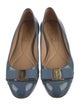 Salvatore Ferragamo Vara Bow Accent Patent Leather Ballet Flats