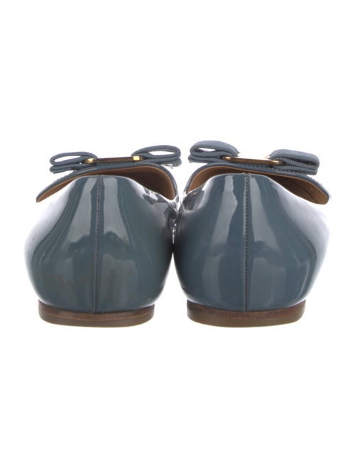 Salvatore Ferragamo Vara Bow Accent Patent Leather Ballet Flats