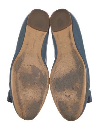 Salvatore Ferragamo Vara Bow Accent Patent Leather Ballet Flats