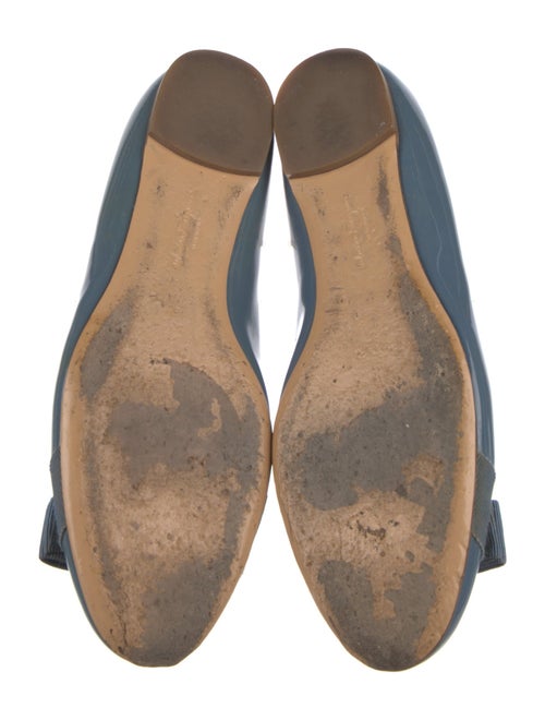 Salvatore Ferragamo Vara Bow Accent Patent Leather Ballet Flats