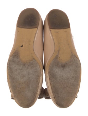 Salvatore Ferragamo Vara Bow Accent Patent Leather Flats