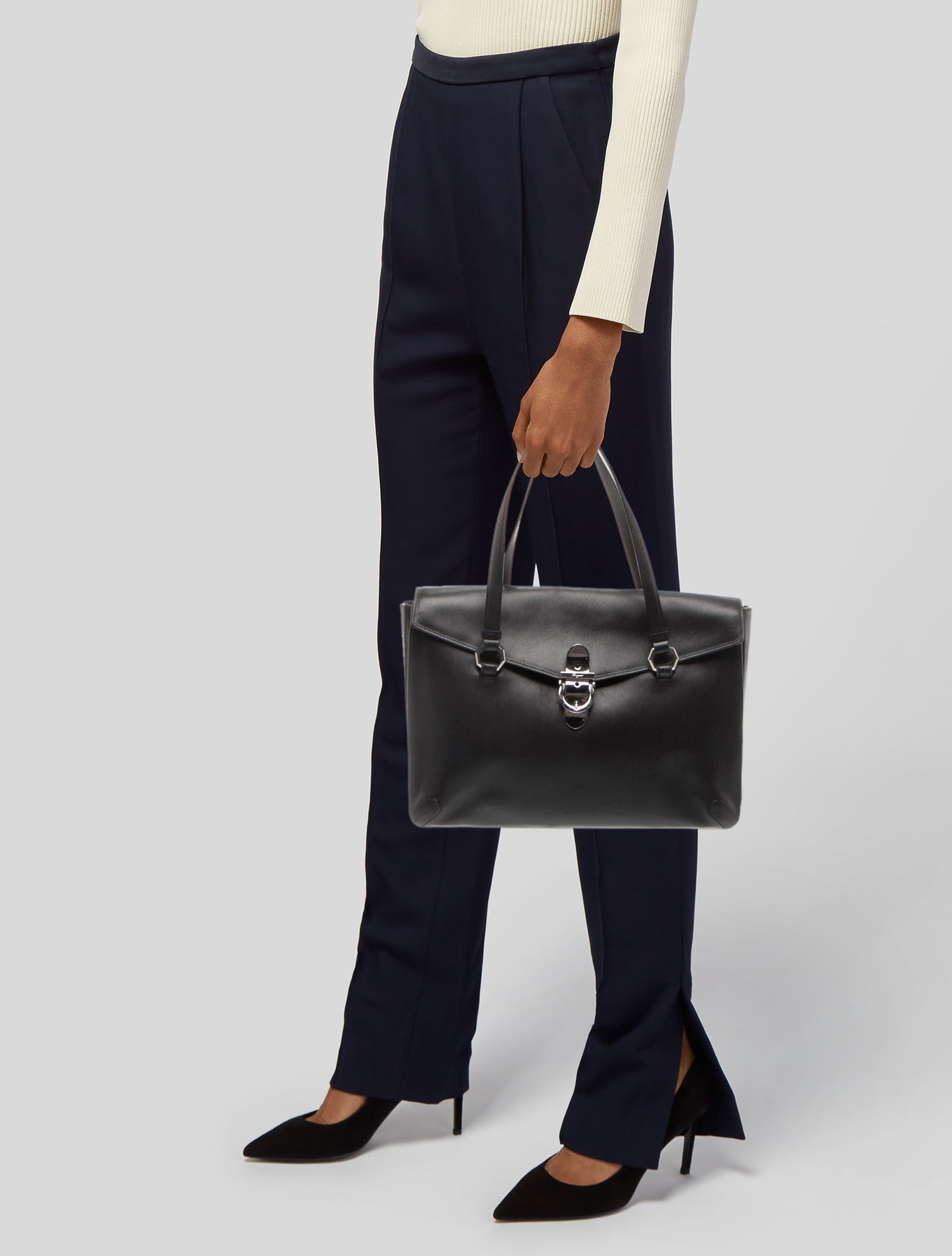 Salvatore Ferragamo Gancio Top Handle Bag