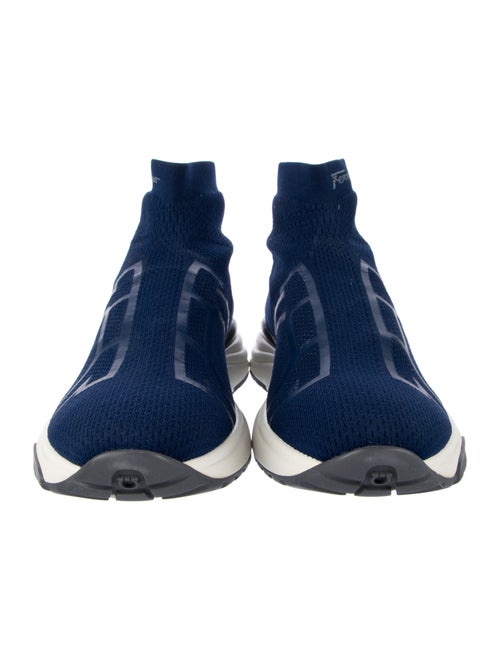 Salvatore Ferragamo Printed Sock Sneakers