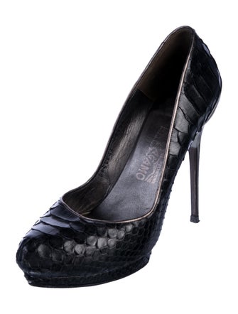 Salvatore Ferragamo Python Pumps