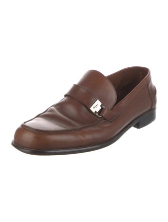 Salvatore Ferragamo Leather Monk Straps