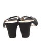 Salvatore Ferragamo Satin Cutout Accent Slides
