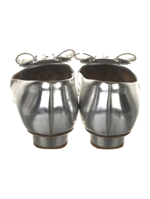 Salvatore Ferragamo Vara Bow Accent Patent Leather Flats