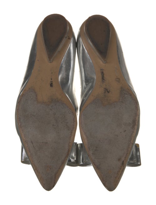 Salvatore Ferragamo Vara Bow Accent Patent Leather Flats