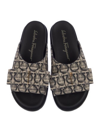 Salvatore Ferragamo Canvas Printed Flats