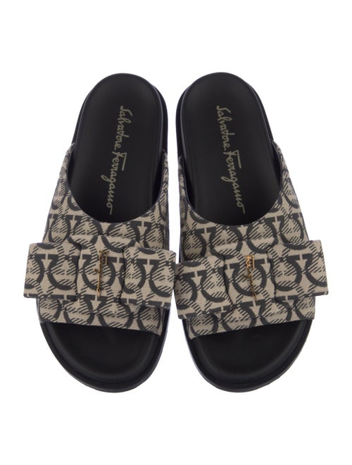 Salvatore Ferragamo Canvas Printed Flats