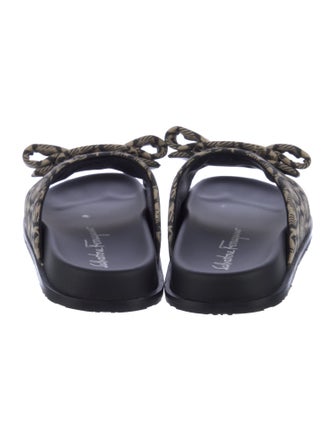 Salvatore Ferragamo Canvas Printed Flats