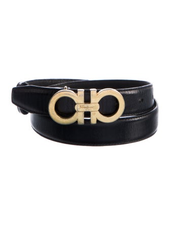 Salvatore Ferragamo Gancini Logo Skinny Belt Kit