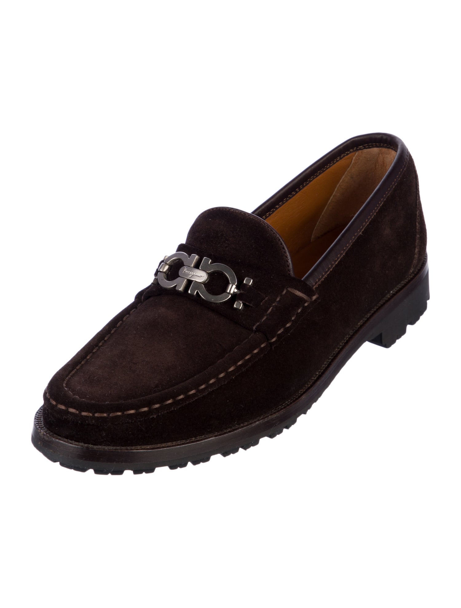 Salvatore Ferragamo Suede Dress Loafers