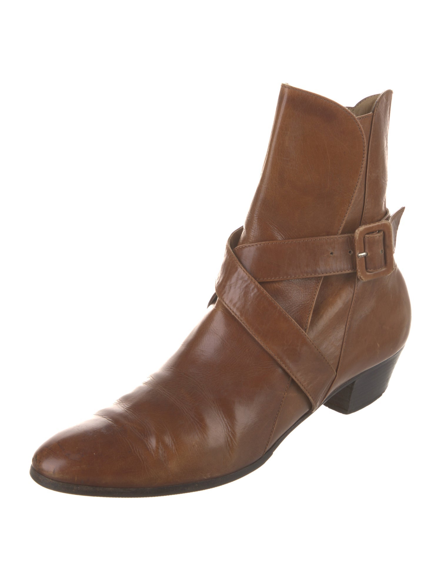 Salvatore Ferragamo Leather Chelsea Boots