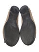Salvatore Ferragamo Quilted Pattern Suede Ballet Flats