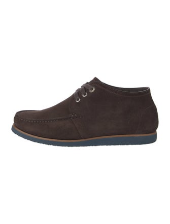 Salvatore Ferragamo Suede Lace-Up Boots