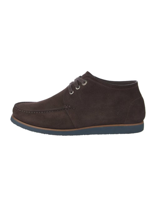 Salvatore Ferragamo Suede Lace-Up Boots