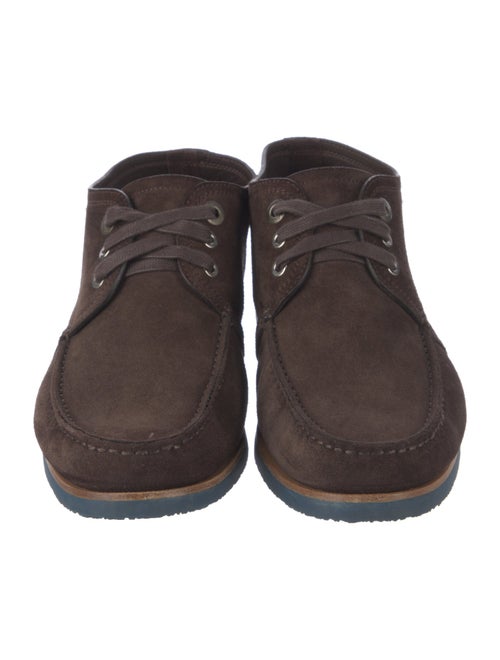 Salvatore Ferragamo Suede Lace-Up Boots