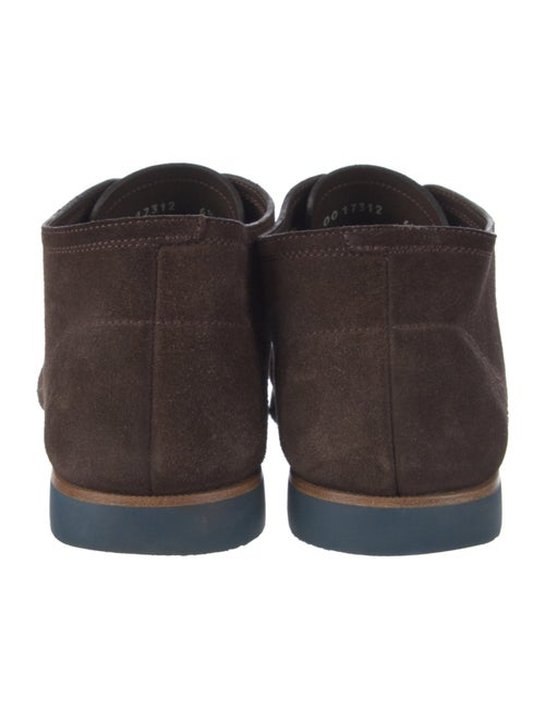 Salvatore Ferragamo Suede Lace-Up Boots