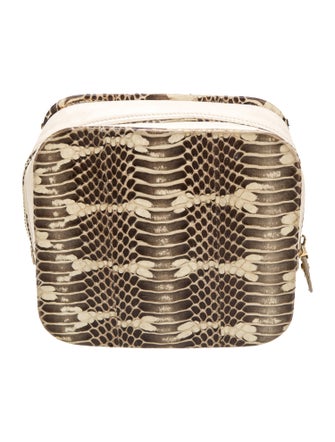 Salvatore Ferragamo Embossed Leather Minaudière