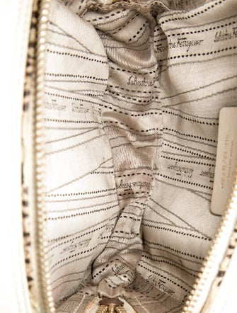 Salvatore Ferragamo Embossed Leather Minaudière