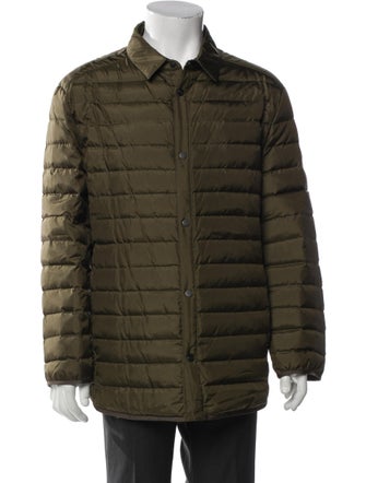 Salvatore Ferragamo Silk Puffer Coat