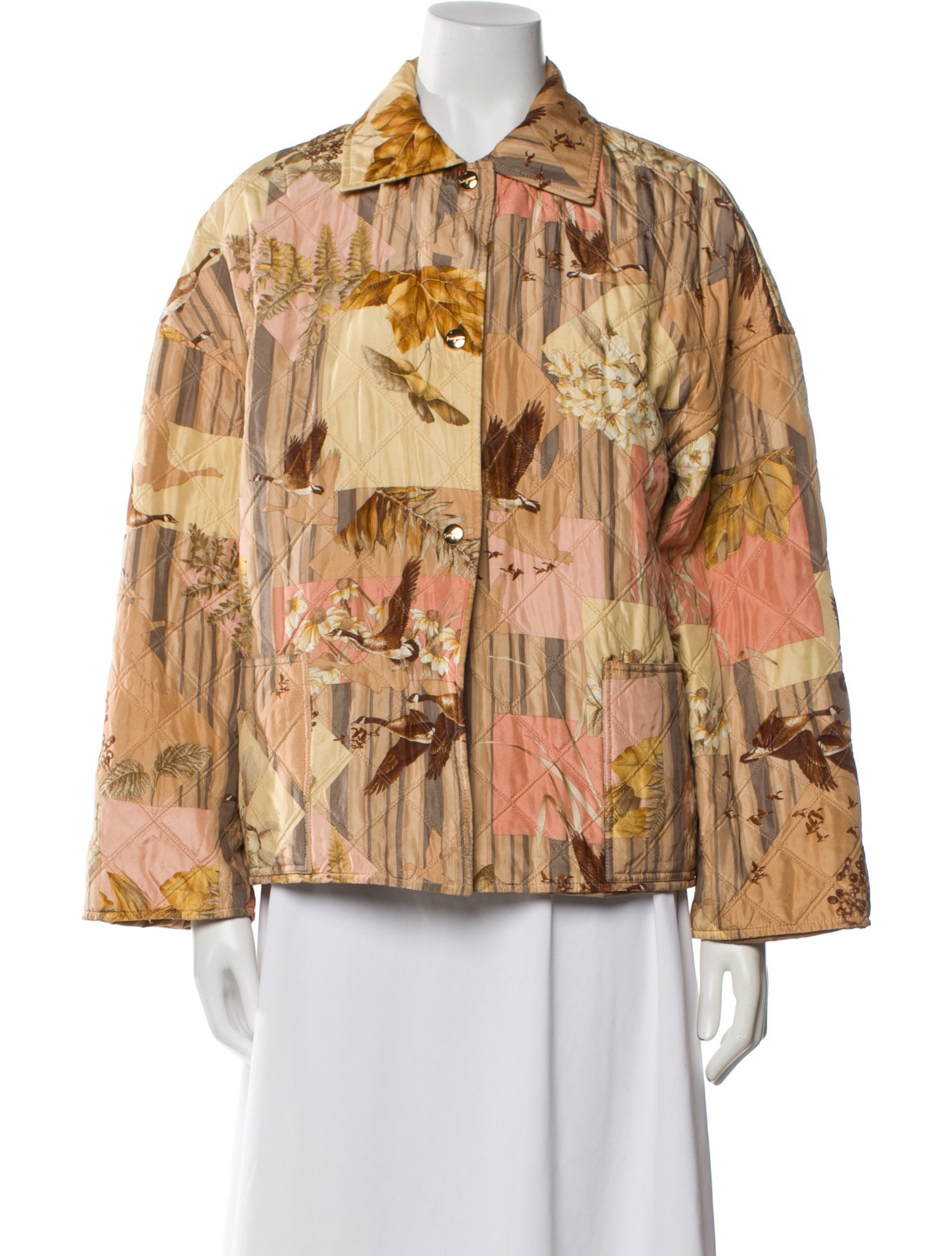 Salvatore Ferragamo Silk Printed Evening Jacket