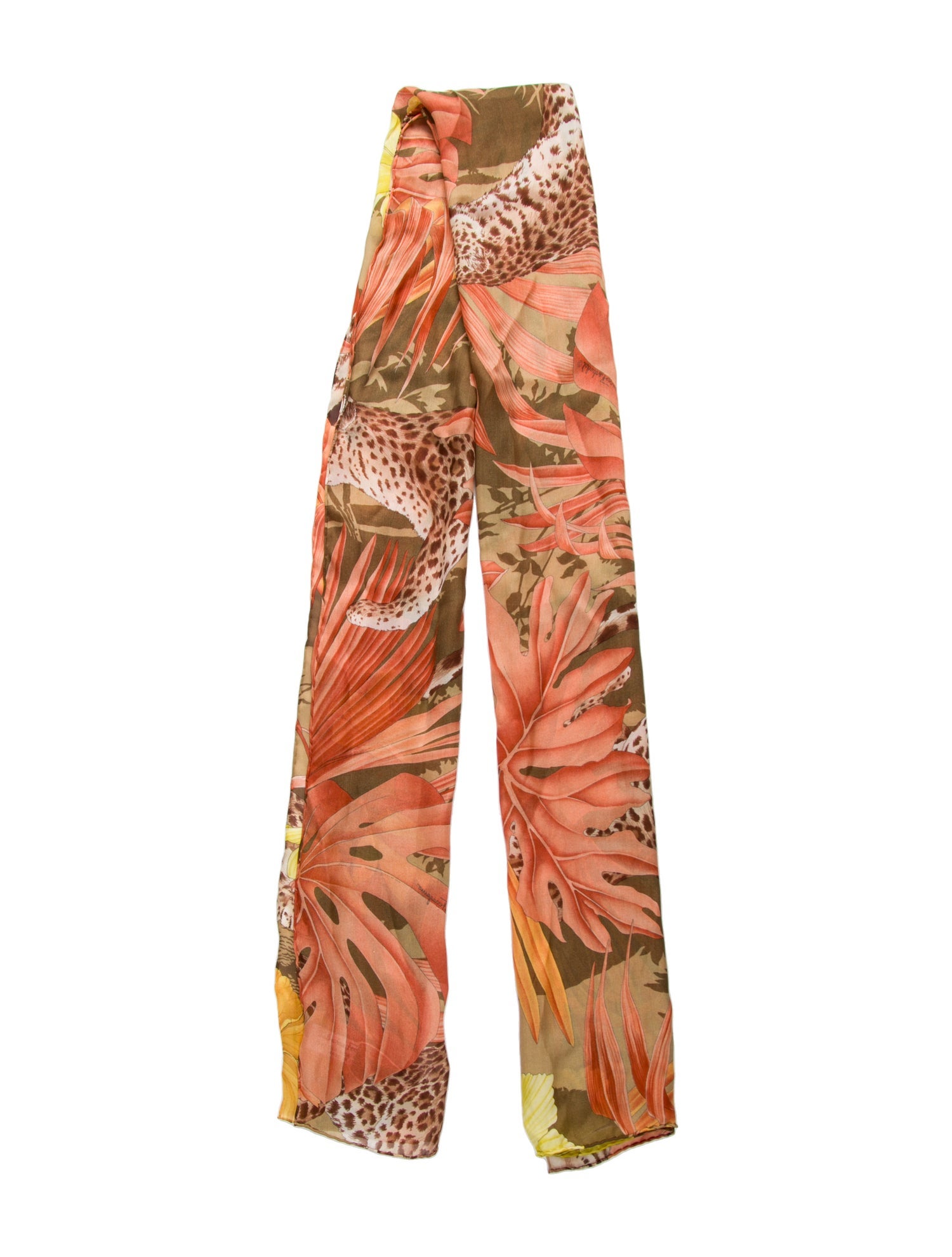 Salvatore Ferragamo Silk Printed Scarf w/ Tags