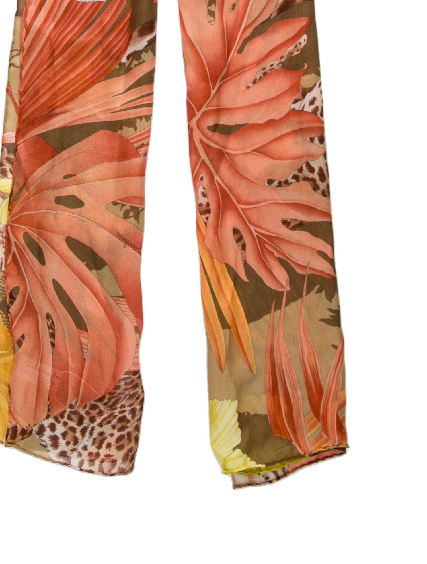 Salvatore Ferragamo Silk Printed Scarf w/ Tags