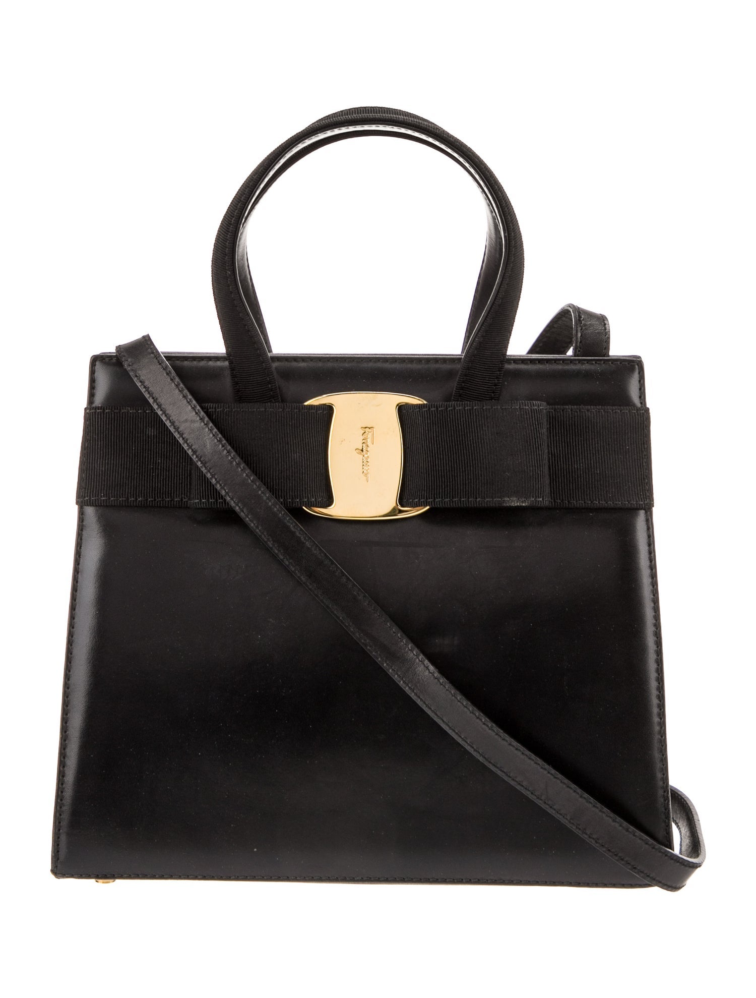 Salvatore Ferragamo Leather Top Handle Bag