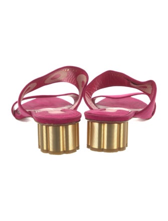 Salvatore Ferragamo Suede Slides