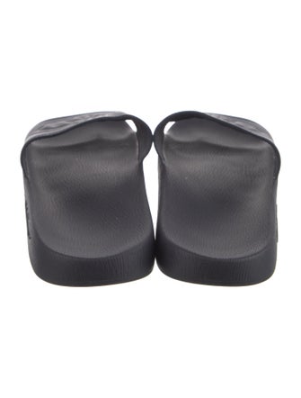 Salvatore Ferragamo Gancini Logo Rubber Slides