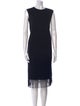Salvatore Ferragamo Virgin Wool Midi Length Dress