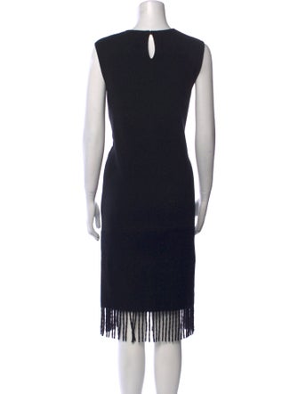 Salvatore Ferragamo Virgin Wool Midi Length Dress