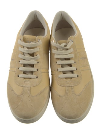 Ferragamo Gancini Logo Suede Sneakers
