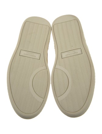 Ferragamo Gancini Logo Suede Sneakers