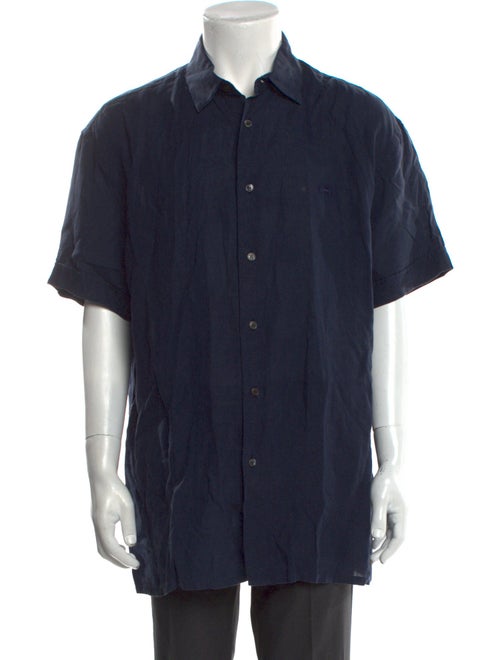 Salvatore Ferragamo Linen Short Sleeve Shirt