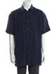 Salvatore Ferragamo Linen Short Sleeve Shirt