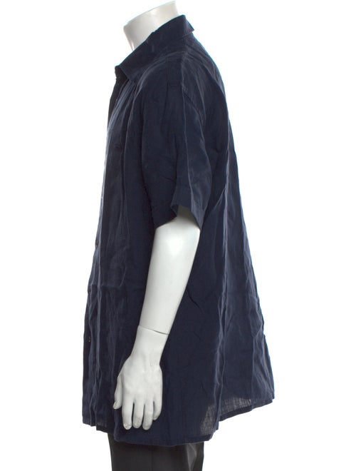 Salvatore Ferragamo Linen Short Sleeve Shirt